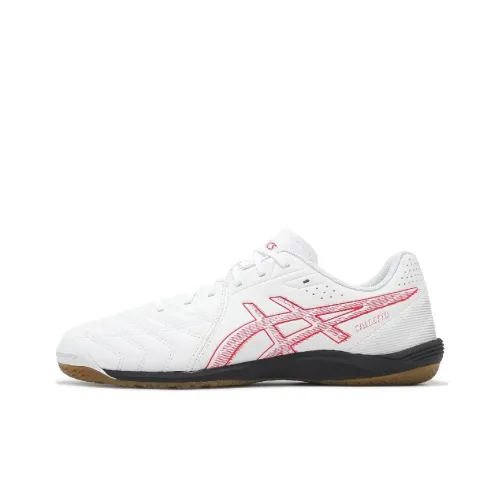 Asics Calcetto Аbrasion Resistant Футбольные бутсы Мужские Белые 2E Ширина