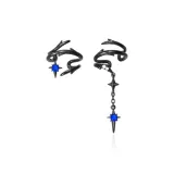 Готические серьги-клипсы Starlight, 1 пара (длинный и короткий стиль)