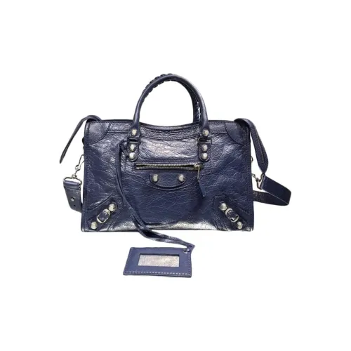 Balenciaga Neo Cagole City Овчина Сумка через плечо Сумка Обычный Женские Синий