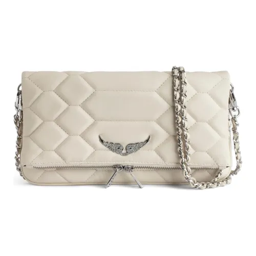 Zadig Voltaire Овечья кожа Сумка через плечо Клатч Женская Белая