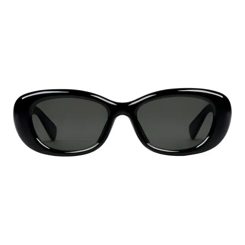 GUCCI Вакуумное литье OVAL SUNGLASSES Женские Черный