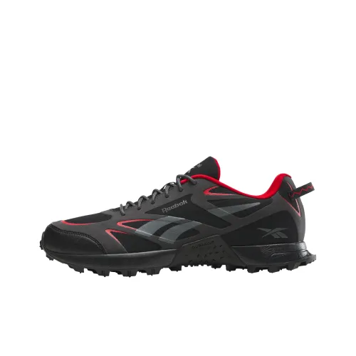 Reebok Slip Resistant Abrasion Resistant Низкие Беговые Кроссовки Унисекс Черный Красный