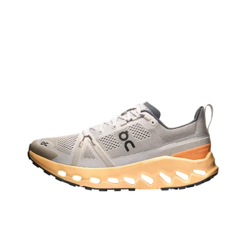 On Cloudsurfer Trail противоскользящие устойчивые к истиранию низкие кроссовки для бега по пересеченной местности Мужские Серебряный Золото