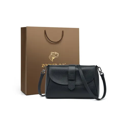 ZOOLER Сумка через плечо из коровьей кожи стандартная женская черная