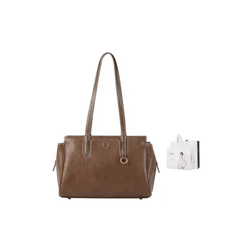 TUCANO ПУ (полиуретан) Сумка Сумка через плечо Большая Женская Кофейная