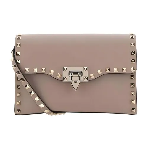 Valentino Телячья кожа Сумка через плечо Маленькая Женская Розовая