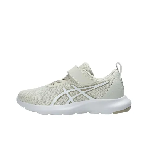 Asics Износостойкие Дышащие Поддерживающие Низкие Топы Детская Беговая Обувь Экрю Детская