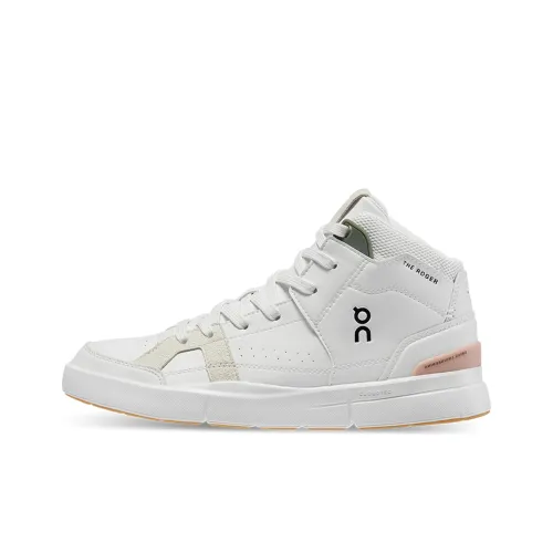 FEIDELEI x On The Roger Clubhouse MID Нескользящий Легкий MID Топ Скейтборд Кроссовки Женские Белые Розовые