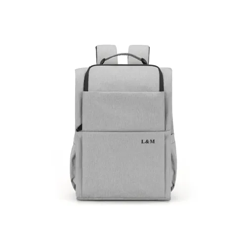 L M Oxford Рюкзак Стандартный Унисекс Серый Черный