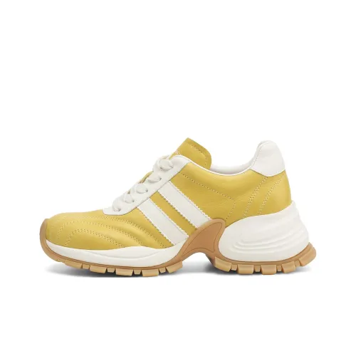 Rosa Bianca Легкий визуально увеличивает рост Низкий топ Толстая подошва Кроссовки Женские