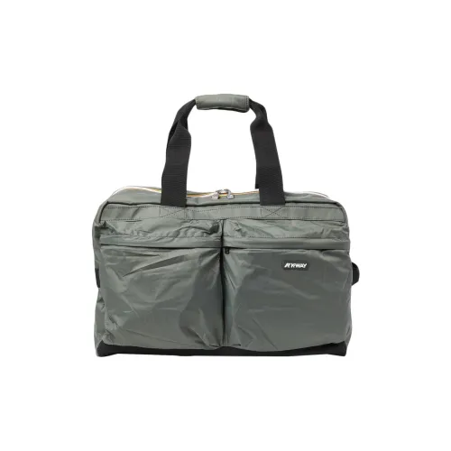 K WAY Нейлоновая дорожная сумка унисекс зеленая черная