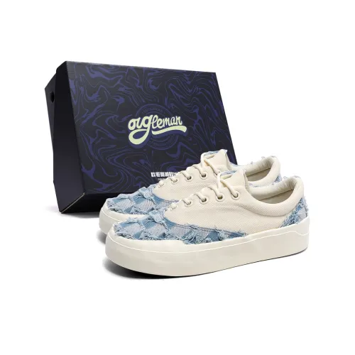 OUGLEMEN Slip-resistant Abrasion-resistant Lightweight Low-Top Canvas Shoes Unisex OUGLEMEN Противоскользящие Износостойкие Легкие Низкие Кеды Унисекс