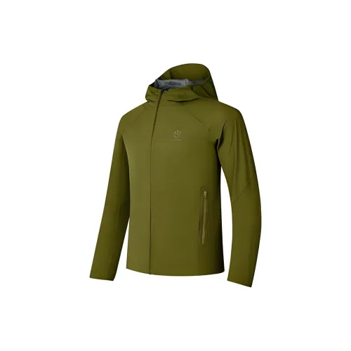 QIAODAN Износостойкий Дышащий Быстросохнущий Водонепроницаемый Ветрозащитный Ветровка Мужской Willow Банк Зеленый