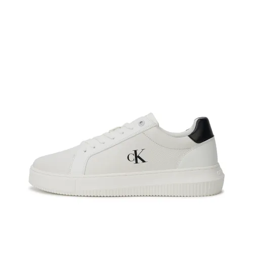 CKJ CALVIN KLEIN JEANS Скейтборд Кроссовки Низкие 01W Белый/Черный Мужские