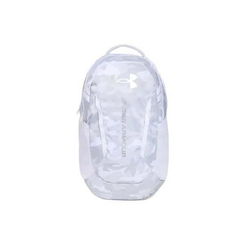 Under Armour Hustle Полиэстер Рюкзак Унисекс Серый Белый