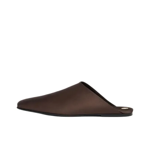 Loro Piana Домашние тапочки Женские Красно-коричневый