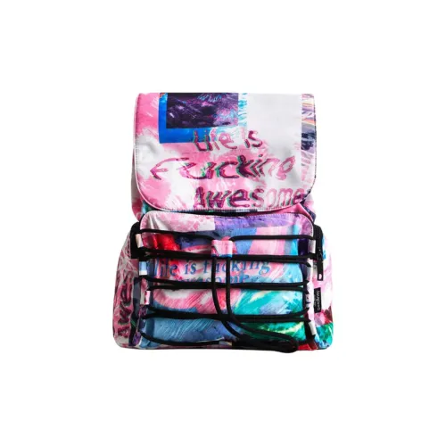 Desigual Полиэстер Рюкзак Средний Женский Красный