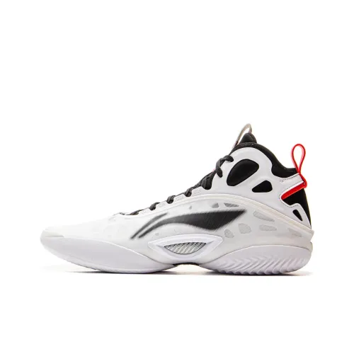 LINING Yushuai 19 Carbon Core Баскетбольные кроссовки MID Топ Белый черный Мужской