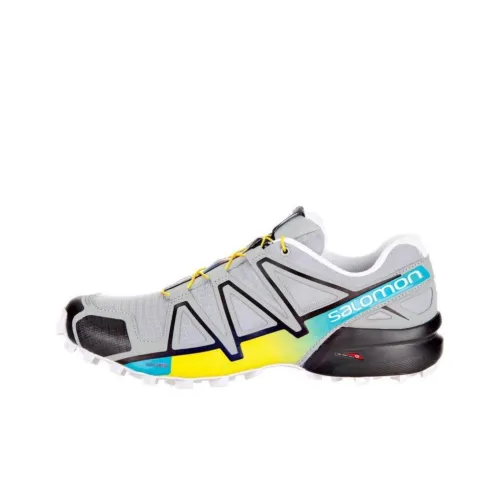 SALOMON Speedcross 4 Противоскользящий Водонепроницаемый Низкий Топ Беговые кроссовки Мужские Серые