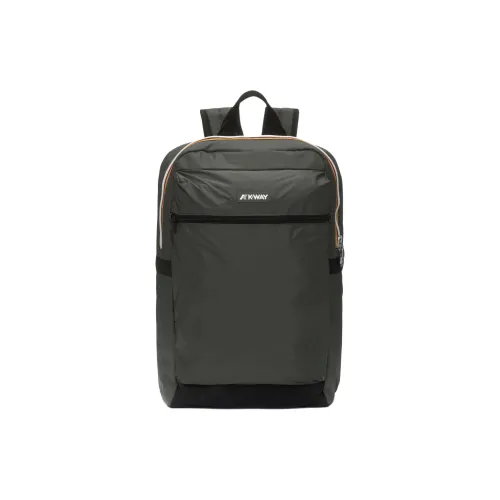 K WAY Нейлон Рюкзак Стандартный Унисекс Серый Зеленый