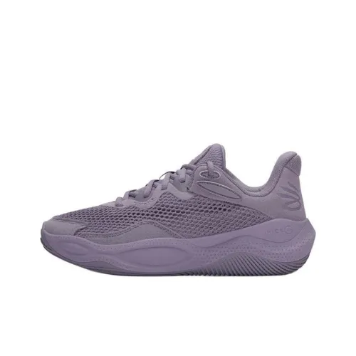 Under Armour Curry Splash 24 Баскетбольные кроссовки Низкий топ Серый Фиолетовый Унисекс