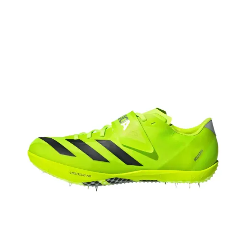 Adidas Adizero HJ Амортизаторы Slip-resistant устойчивые к истиранию Низкий топ Кроссовки для тренировок Унисекс Желтый зеленый