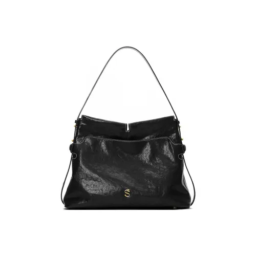 FIEDLE SISSI Растительное дубление верх крупнозернистая текстура коровья кожа Xiangye сумка-хобо сумка через плечо стандартная женская многоцветная