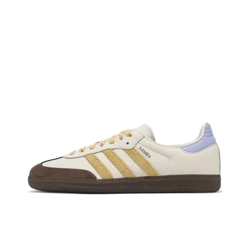 Adidas Originals SAMBA OG Немецкие армейские кроссовки Низкий топ Бежевый Желтый Унисекс