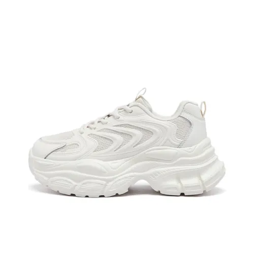 AGSDON Дышащие Низкие Кроссовки с Толстой Подошвой 6 см Женские