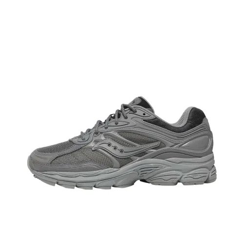 Saucony Pro Grid Omni 9 Противоскользящий Устойчивый к истиранию Низкий Топ Повседневные Беговые кроссовки Мужские Серые