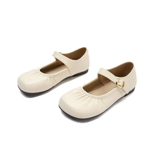 JOSINY Туфли Мэри Джейн с плоской подошвой 1,5 см женские коричневые