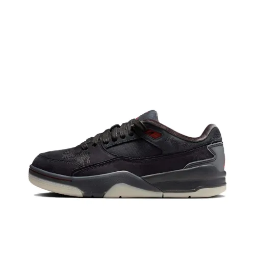 Jordan Flight Court Vintage Баскетбольные кроссовки Низкие Топ Черный Серый Цвет Женский