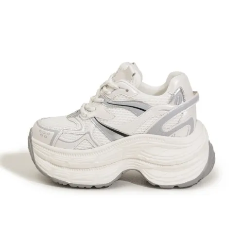 Milan Love Song Устойчивый к истиранию Impact Resistant Увеличение высоты Низкий топ Кроссовки с подошвой напоминающей носки Женские