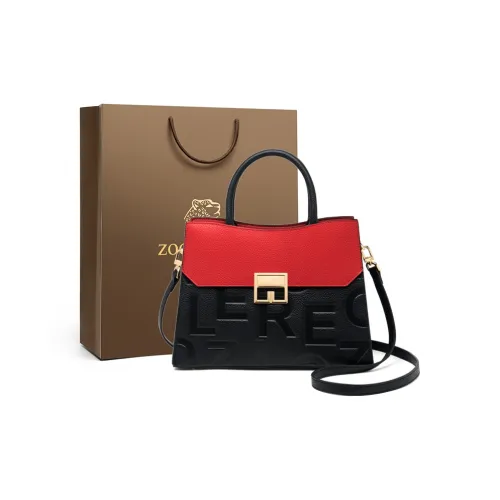 ZOOLER Сумка из крупнозернистой текстуры коровьей кожи сумка через плечо большая женская черная красная