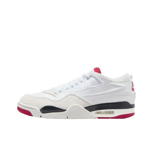 Jordan Air Джордан 4 Противоскользящий Устойчивый к износу Низкий Топ Винтажные Баскетбольные Кроссовки Мужские Белые