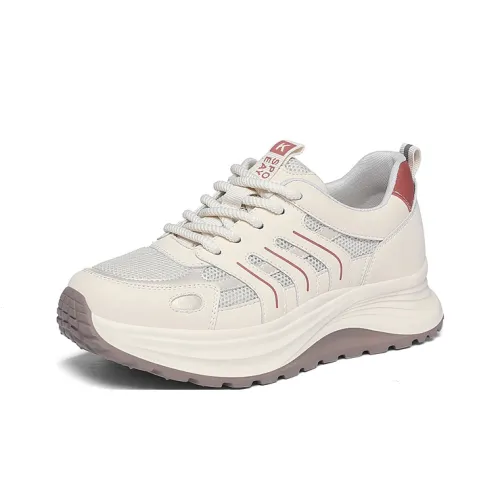 Golden Silk Rabbit Низкий топ кроссовки с толстой подошвой женские