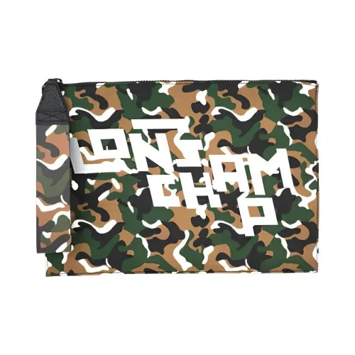 LONGCHAMP Полиэстер Холст Клатч Унисекс Камуфляж