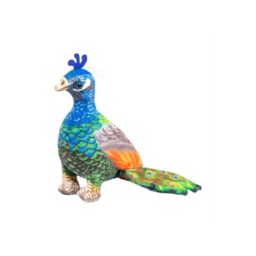 The Emperor of Color Зоопарк Длинный хвост Павлин Кукла Плюшевая Подвеска 28 см Высота