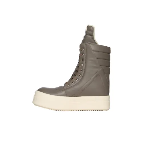 RICK OWENS совместный бренд RO Geobasket Высокие Кроссовки для скейтбординга Мужские Серые