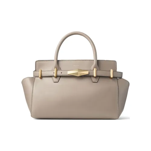 Jimmy Choo Ромб Телячья кожа Сумка через плечо Сумка Женская Бежевая