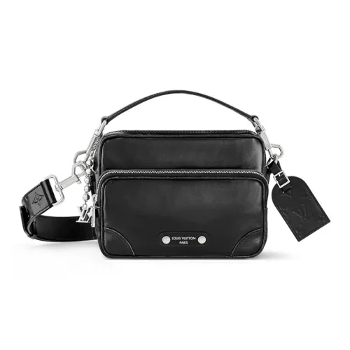 LOUIS VUITTON Nil Телячья кожа Одно плечо Сумка Обычный Мужской Черный
