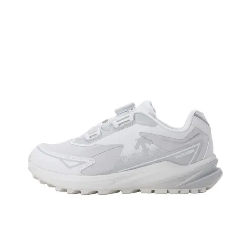 DESCENTE Futect Boa Slip-resistant Abrasion-resistant Low Top Casual Shoes Unisex White DESCENTE Futect Boa Противоскользящий Устойчивый к истиранию Низкий Топ Повседневная Обувь Унисекс Белый