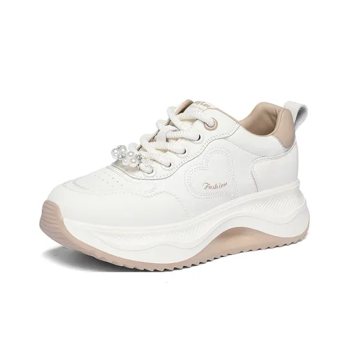 Golden Silk Rabbit Низкий топ кроссовки с толстой подошвой женские