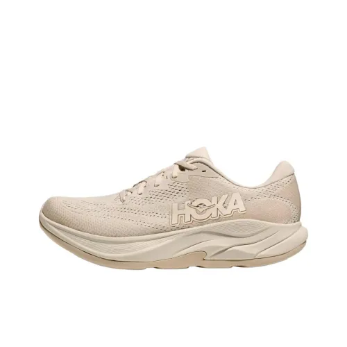 HOKA ONE ONE RINCON 4 Slip Устойчивый к истиранию Низкий Топ Тренировочные Беговые кроссовки Мужской Бежевый