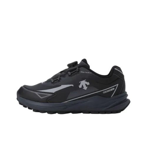 DESCENTE Futect Boa Slip-resistant Abrasion-resistant Low Top Casual Unisex Black DESCENTE Futect Boa Противоскользящий Устойчивый к истиранию Низкий Топ Повседневный Унисекс Черный