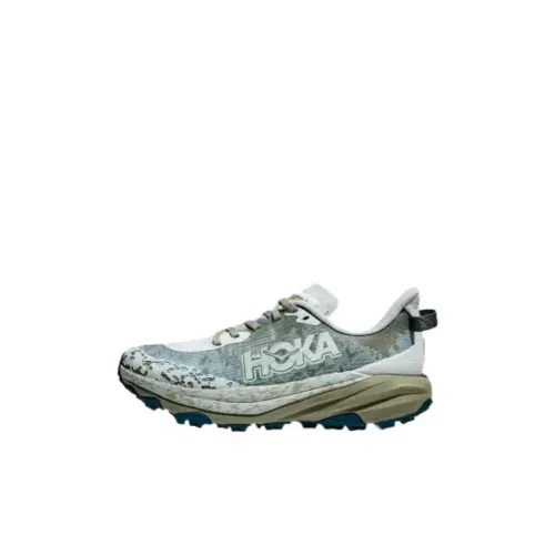 HOKA ONE ONE SPEEDGOAT 6 Детская беговая обувь Низкий топ Армейский зеленый Kids