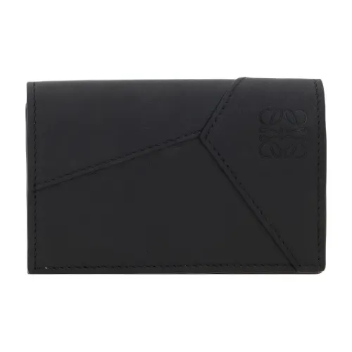 LOEWE Держатель для карт из коровьей кожи Мужской Черный