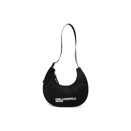 Karl Lagerfeld Переработанный полиамид Сумка через плечо Женская Черная