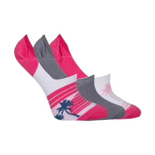 Columbia PFG Palms Stripe Подкладка No Show Носки Женские 3 упаковки