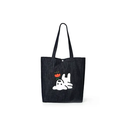 Guuka X Matsui Коллаборация Хлопок Тоут Сумка Сумка для покупок Сумка на плечо Унисекс Темно-синий